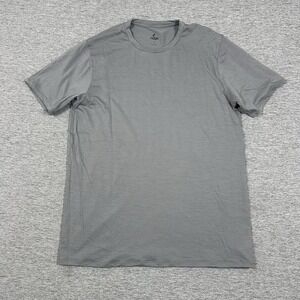 Ridge Merino T-Shirt Mens Large Gray Wool Crew Short Sleeve Outdoor Hiking